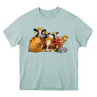 Arona Cows With Sunflower Headbands Heavy Core Tee - Jasminsmagicworld