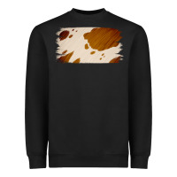 Black Cowhide Lightbrown Heavyweight Sweatshirt - Jasminsmagicworld