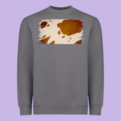 Cowhide Lightbrown Heavyweight Sweatshirt Designed By Jasminsmagicworld