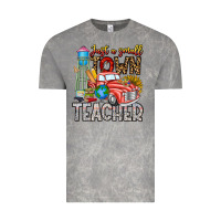 Cloud Rock Just a Small Town Teacher Vintage Tee - CowhideDigitalArt