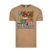 Vintage Coffee Just a Small Town Teacher Vintage Tee - CowhideDigitalArt