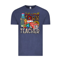 Vintage Denim Just a Small Town Teacher Vintage Tee - CowhideDigitalArt