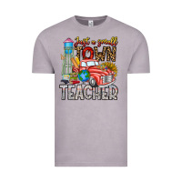 Vintage Zinc Just a Small Town Teacher Vintage Tee - CowhideDigitalArt