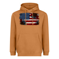 Meerkat Distressed Sunflower American Flag Heavyweight Hoodie - Jasminsmagicworld