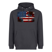 Smoke Distressed Sunflower American Flag Heavyweight Hoodie - Jasminsmagicworld