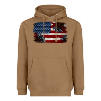 Toasted Coconut Distressed Sunflower American Flag Heavyweight Hoodie - Jasminsmagicworld