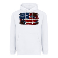 White Distressed Sunflower American Flag Heavyweight Hoodie - Jasminsmagicworld