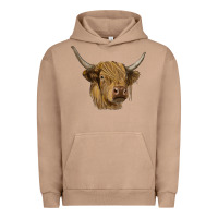 Pigment Burro highland cow Urban Hoodie - RanaPortraitStore