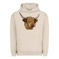 Pigment French Oak highland cow Urban Hoodie - RanaPortraitStore