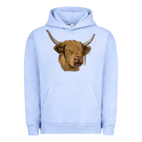 Pigment Grape Ice highland cow Urban Hoodie - RanaPortraitStore