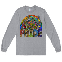Heather Grey pride Long Sleeve Tee - SublimationCraftShop