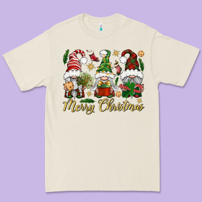 Merry Christmas Gnomes Premium Tee Designed By Bundleandbundleshop