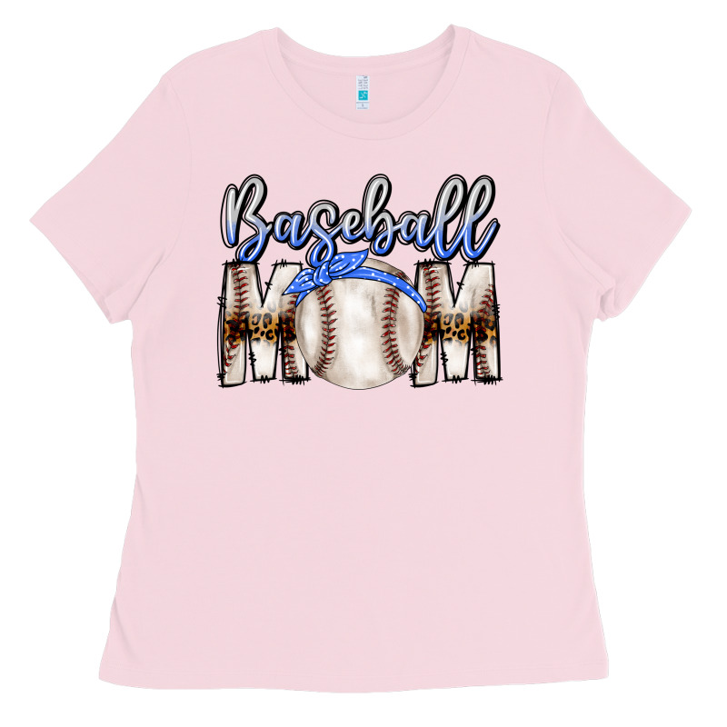 Baseball Mom Ladies Tee by CowhideDigitalArt | Teevron
