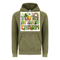 Vintage Olive you're my lucky charm artiststas filigran Vintage Hoodie - Artiststas