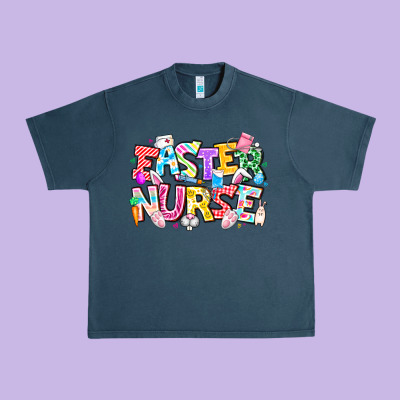 Easter Nurse Urban Heavy Tee Designed By Cowhidedigitalart
