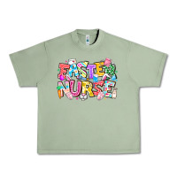 Oil Green Easter Nurse Urban Heavy Tee - CowhideDigitalArt