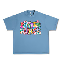 Pebble Blue Easter Nurse Urban Heavy Tee - CowhideDigitalArt