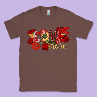 Love More Valentine's Day Classic Tee Designed By Fadigitalartstudio