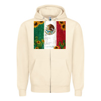 Sandshell cactus sunflower mexican flag z Zipper Hoodie - Jasminsmagicworld