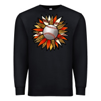 Black Baseball Sunflower Premium Sweatshirt - Jasminsmagicworld