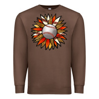 Chestnut Baseball Sunflower Premium Sweatshirt - Jasminsmagicworld