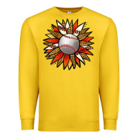 Lemon Baseball Sunflower Premium Sweatshirt - Jasminsmagicworld