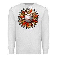 Oatmeal Heather Baseball Sunflower Premium Sweatshirt - Jasminsmagicworld