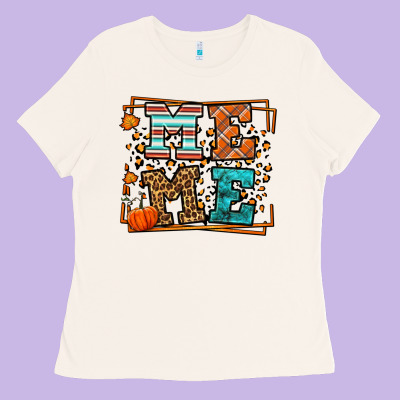 Fall Autumn Leopard Meme Ladies Tee Designed By Lillyallendesigns