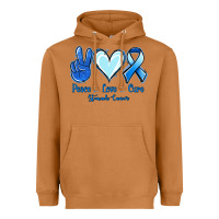 Meerkat Peace Love Cure Stomach Cancer Heavyweight Hoodie - Jasminsmagicworld