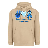 Mushroom Peace Love Cure Stomach Cancer Heavyweight Hoodie - Jasminsmagicworld