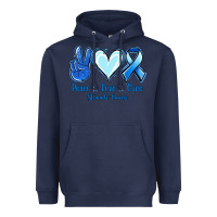Peace Love Cure Stomach Cancer Heavyweight Hoodie | Teevron