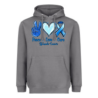 Storm Peace Love Cure Stomach Cancer Heavyweight Hoodie - Jasminsmagicworld