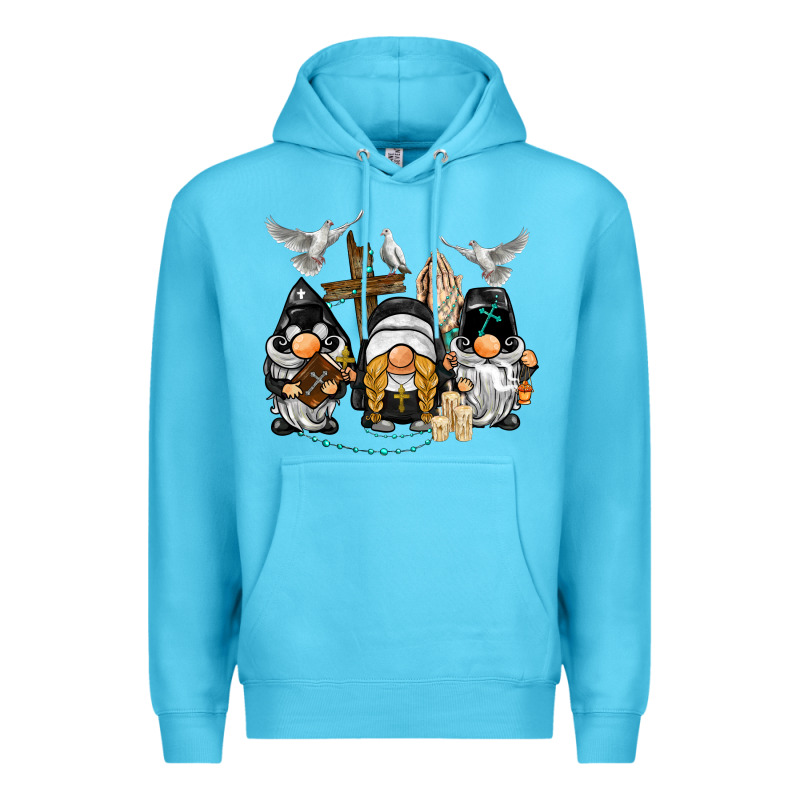 Pastor Nun Religious Gnome Premium Hoodie by BarkalooDesign | Teevron
