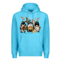 Ocean Blue pastor nun religious gnome Premium Hoodie - BarkalooDesign