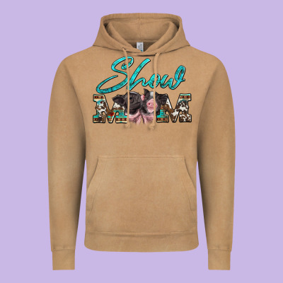 Show Mom Pigs Vintage Hoodie Designed By Artiststas