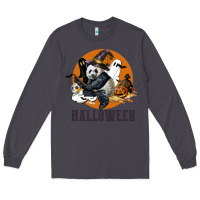 Smoke hallowen panda Long Sleeve Tee - LillyAllenDesigns