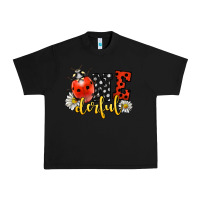 Black onederful wonderful ladybug Urban Heavy Tee - LillyAllenDesigns
