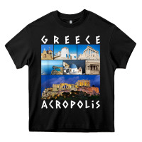 Black greece acropolis famous sights gallery traveler souvenir t shirt Heavy Core Tee - baoMotion