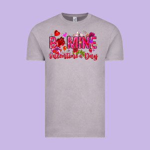 Be Mine Valentines Day Vintage Tee Designed By Cowhidedigitalart