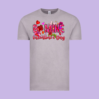 Be Mine Valentines Day Vintage Tee Designed By Cowhidedigitalart