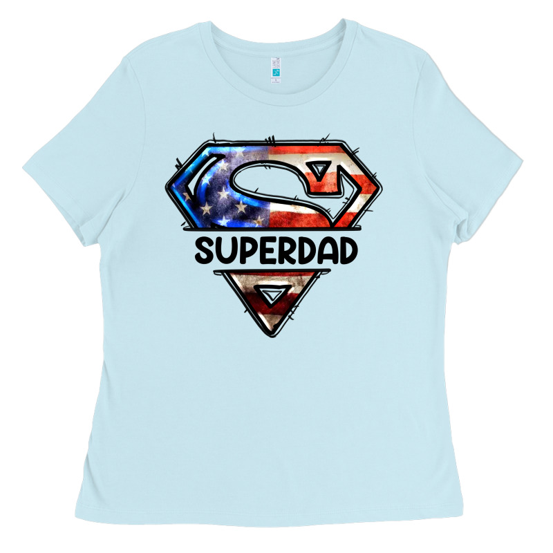 American Super Dad Ladies Tee by LillyAllenDesigns | Teevron