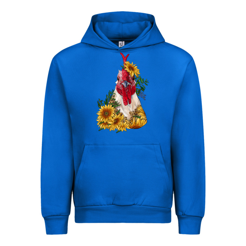 Sunflower Rooster With Leopard Urban Hoodie by RanaPortraitStore | Teevron