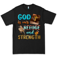 Black God Is Our Refuge And Strength Premium Tee - BundleAndBundleShop
