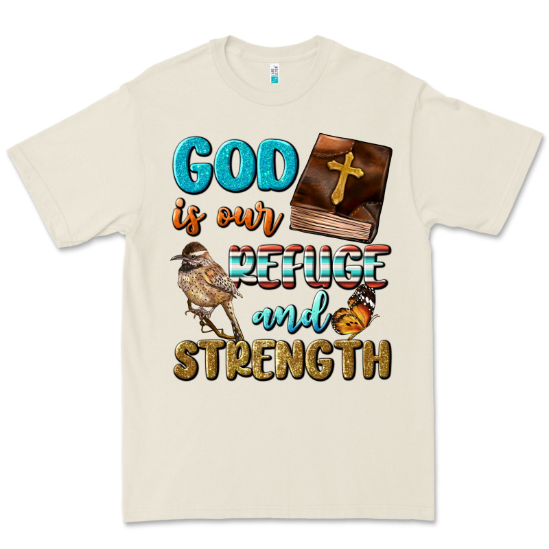 God Is Our Refuge And Strength Premium Tee by BundleAndBundleShop | Teevron