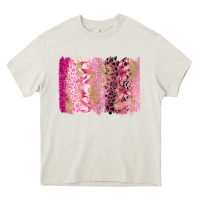 Cream cancer brushstroke Heavy Core Tee - FaDigitalArtStudio