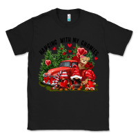 Black Valentine's Day hanging with my gnomies Classic Tee - FaDigitalArtStudio