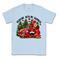 Dusty Blue Valentine's Day hanging with my gnomies Classic Tee - FaDigitalArtStudio