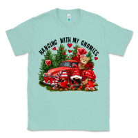 Seafoam Valentine's Day hanging with my gnomies Classic Tee - FaDigitalArtStudio