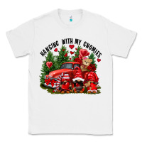 White Valentine's Day hanging with my gnomies Classic Tee - FaDigitalArtStudio