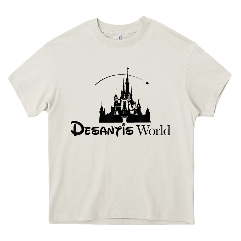 Desantis World Anti Woke Corporation Political T Shirt Heavy Core Tee by baoMotion | Teevron